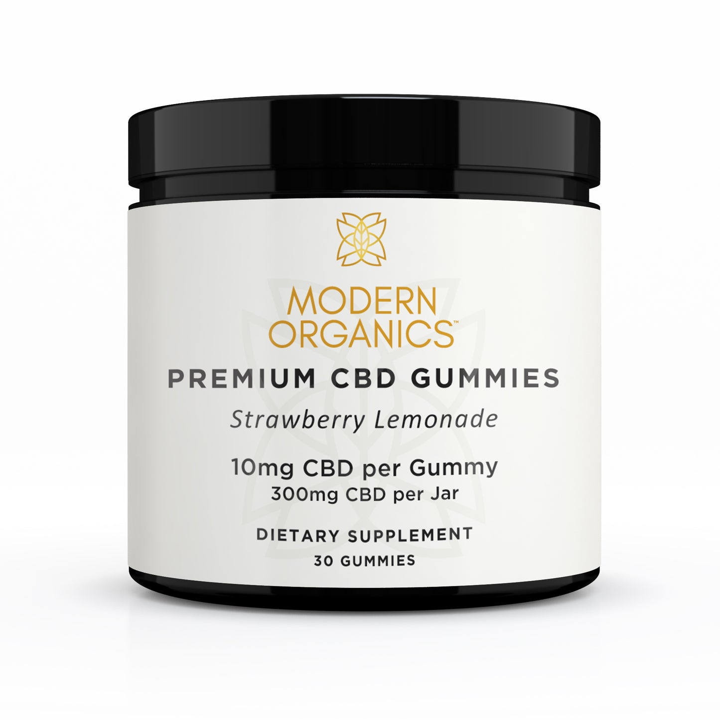 Certified Organic CBD Gummies 10mg - Strawberry Lemonade