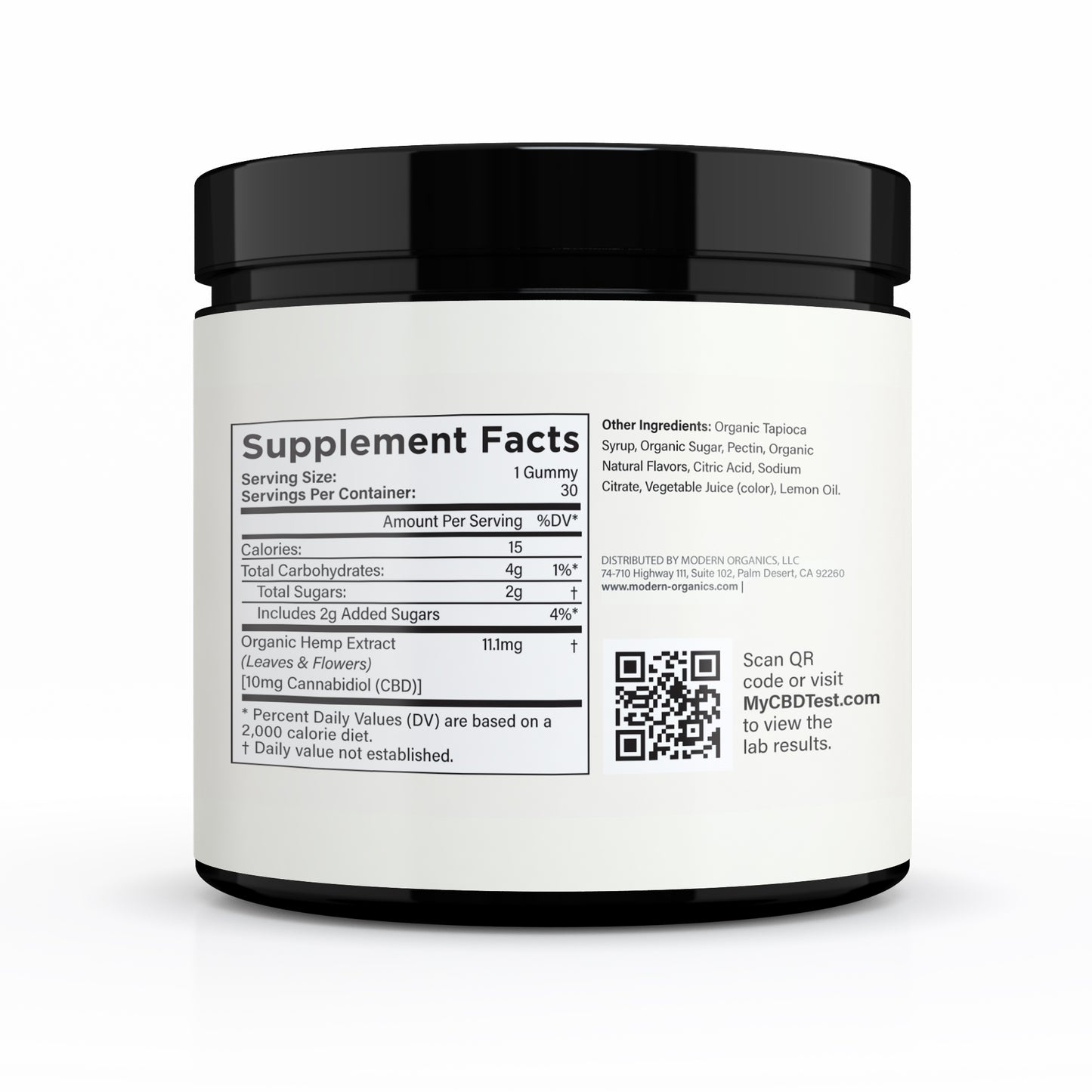 Certified Organic CBD Gummies 10mg - Strawberry Lemonade