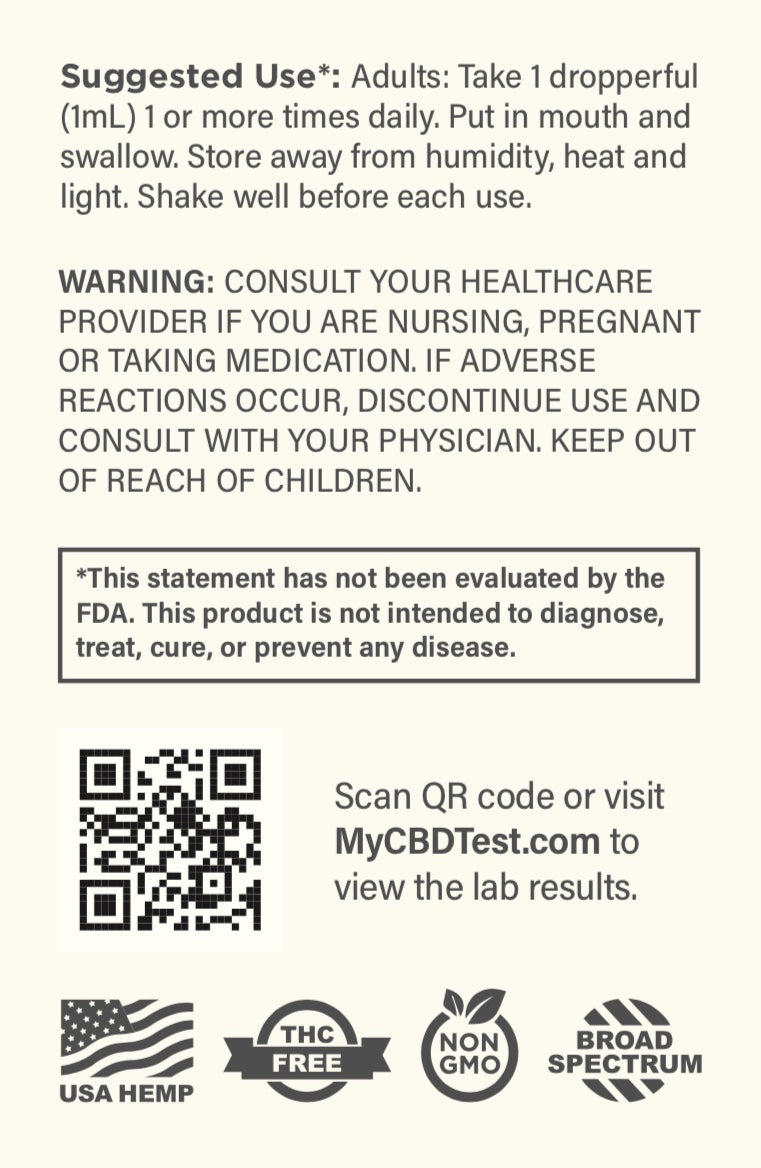 Certified Organic CBD Oil